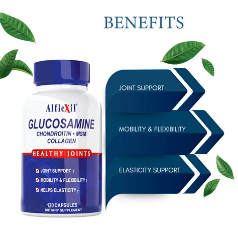 Alfa Alflexil Glucosamine Chondroitin Msm Collagen Capsules