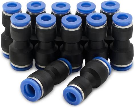 Bwintech 12 Pcs 6mm à 8mm diamètre pneumatique réducteur Push adapter