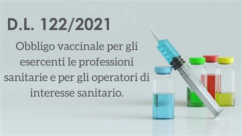 Obbligo Vaccinale Per Il Personale Nota Informativa