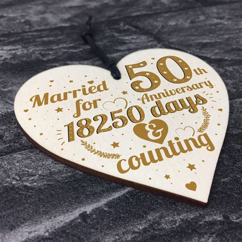 50th Wedding Anniversary Gift Gold Fifty Years Gift For Husband