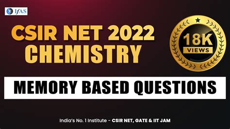 CSIR NET Chemistry Solved Papers CSIR NET Chemical Science Solutions