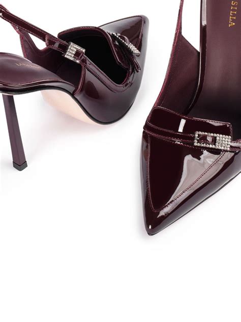 Le Silla Morgana Patent Leather Pumps Red FARFETCH