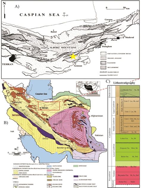 A Simplified Geological Map Of The Study Area The Eastern Part Of The