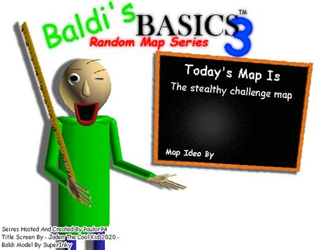 The Stealthy Challenge Map Baldis Basics Random Maps Series Wiki