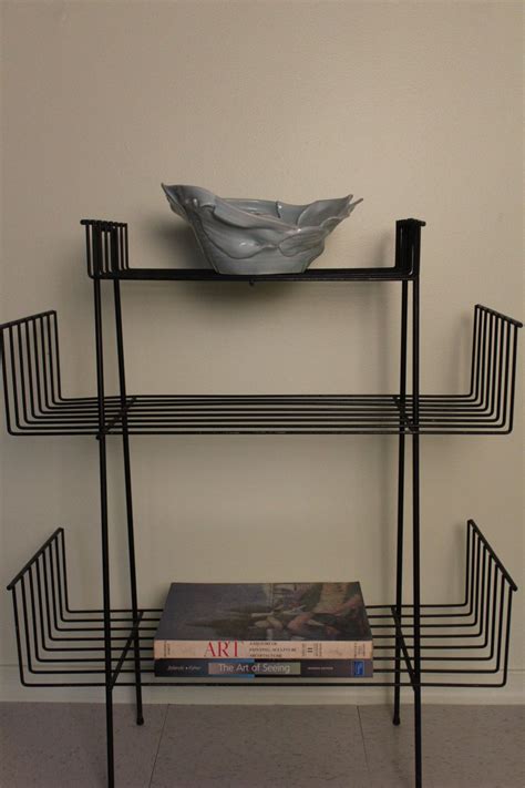 Mid Century Modern Wire Bookcase Magazine Rack Mid Century Modern