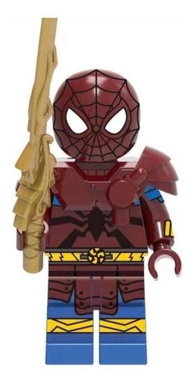 Boneco Blocos De Montar Homem Aranha Espadachim Multiverso Mega Block