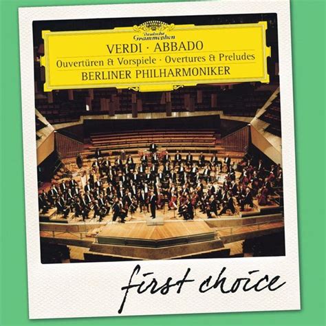 Verdi Overtures Preludes Berliner Philharmoniker CD Album