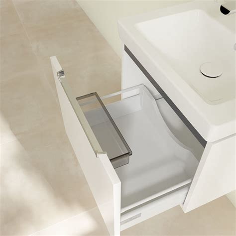 Villeroy And Boch Subway 20 Glossy White 550mm Wall Hung 1 Drawer