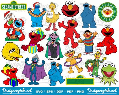 1000 Sesame Street Svg Bundle Best Quality Design Bundle