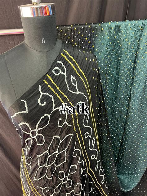 Pure Gajji Silk Kutch Bandini Sarees Siri Designers