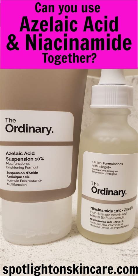 How To Use Azelaic Acid And Niacinamide Together