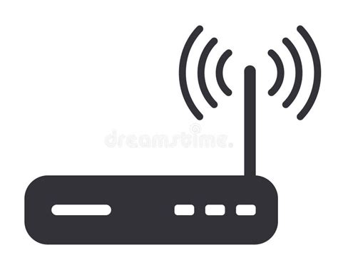 Icône De Signal De Wifi De Modem De Routeur D Internet Illustration de