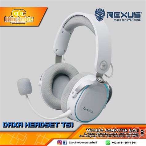 HEADSET REXUS DAXA TS1 Wireless White Gaming Headset