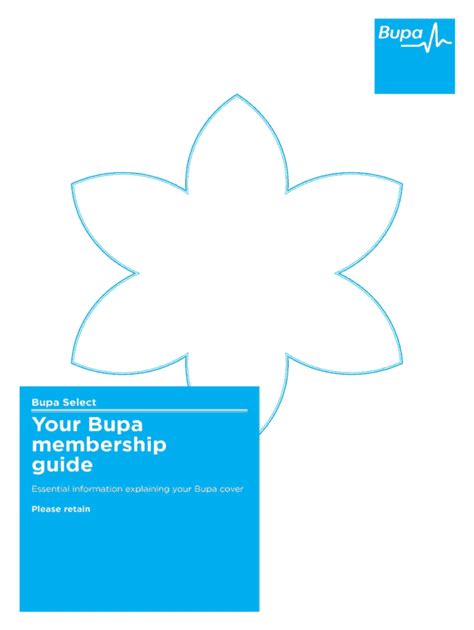 Fillable Online Welcome To Your Bupa Select Membership Guide Fax Email