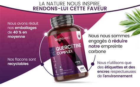 Quercetin Complex 610 Mg 180 Gélules Vegan Cure De 6 Mois Avec