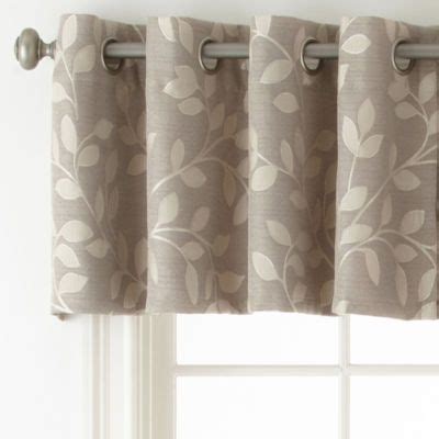 Jcpenney Home Quinn Leaf Grommet Top Insert Valance Valance