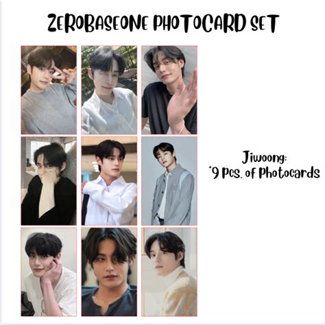 Zerobaseone Photocard Set Jiwoong Zhanghao Sung Hanbin Zb Ricky