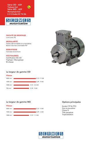 Catalogue Moteurs ALMO SERMES Catalogue PDF Documentation