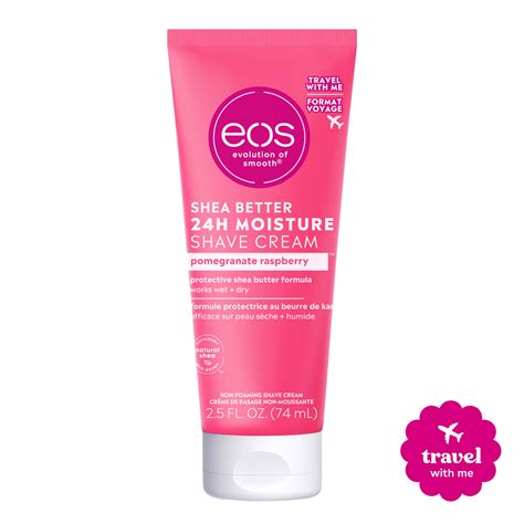 Eos Shea Better Travel Women S Shave Cream Pomegranate Raspberry 2 5oz