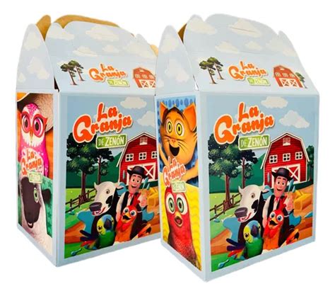 Cajas Dulceros Granja Ze On Fiesta Carton Aguinaldos Bolo Mercadolibre