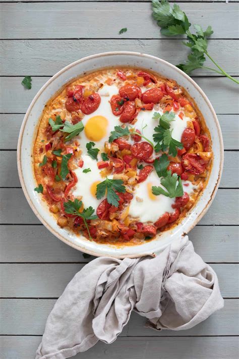 Shakshuka Recept Paprika Tomatenstoof Uit Het Midden Oosten Miljuschka