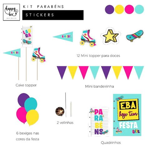 Kit Festa Stickers Elo7