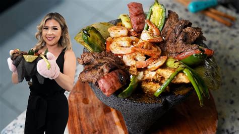 My Ideal Dinner For Two Molcajete Mixto With Juicy And Tender Chicken