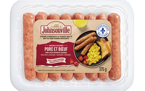 Saucisses à Déjeuner de Porc et Bœuf Johnsonville ca