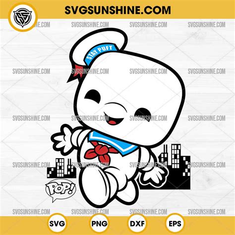 Stay Puft Marshmallow Man Funko Pop Svg Png