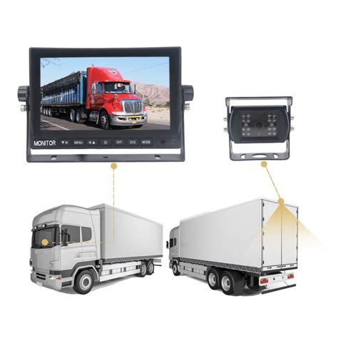 Truck Camera System Kit,Truck Video Camera System,12-24V 7Inch AHD Rear View Monitor With 1080p ...