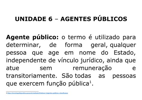 Aula Agentes P Blicos Unidade Agentes P Blicos Agente P Blico