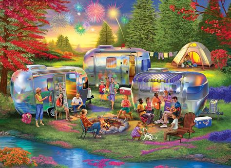 Amazon RoseArt Kodak Premium Shiny Happy Campers 1000 Piece