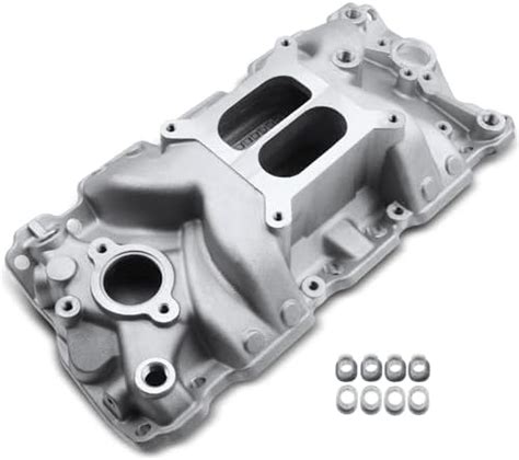 A Premium Engine Aluminum Dual Plane High Rise Intake Manifold Compatible With Chevy