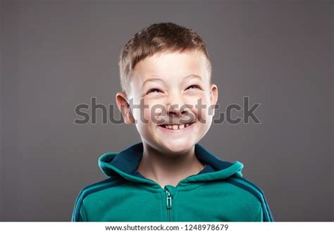 Funny Kid Little Boy Ugly Grimace Stock Photo Edit Now 1248978679