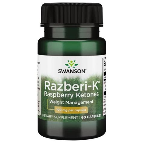 Swanson Best Weight Control Formulas Razberi K Raspberry Ketones 100 Mg 60 Caps Swanson®