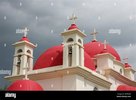 Israel Capernaum By The Sea Of Galilee The Greek Orthodox Church Of