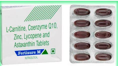 Fertisure M Tablet Benifit Composition L Carnitine Coenzyme Q10