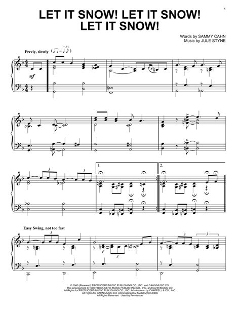 Let It Snow Let It Snow Let It Snow Sheet Music Direct