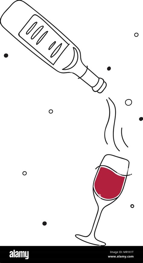 wine composition  art graphic restaurant template vector