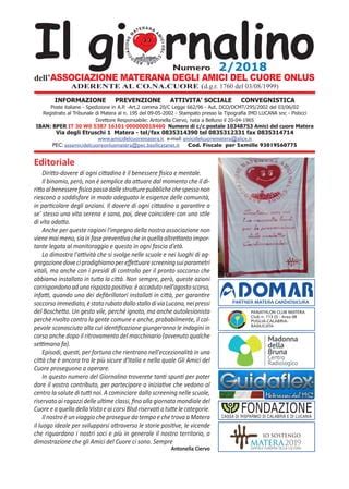 IL GIORNALINO Degli Amici Del Cuore Di Matera N 2 2018 PDF