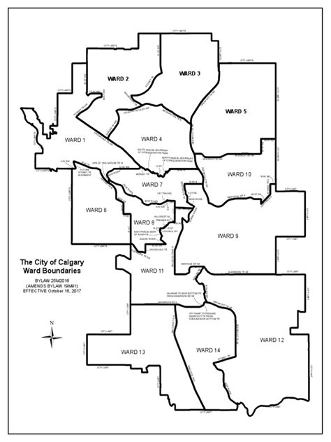 City of Calgary Ward Boundaries