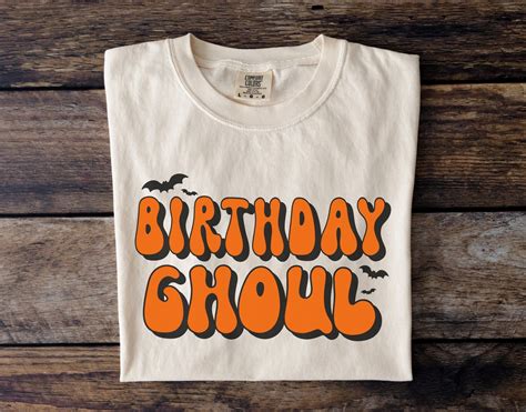 Birthday Ghoul Svg Png Girl Birthday Halloween Svg Cute Birthday