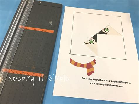 Harry Potter Corner Bookmark with Printable