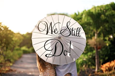 Wedding Parasol Umbrella Vow Renewal Anniversary Ceremony Engagement Sign We Still Do