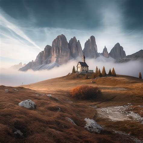 Premium AI Image | Dolomites landscape