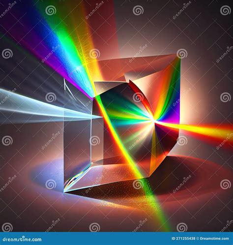 Prism Refraction Cartoon Vector | CartoonDealer.com #12373347