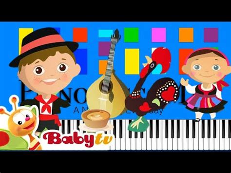 Hello Theme Song BabyTV Slow EASY Medium 4K Piano Tutorial - YouTube