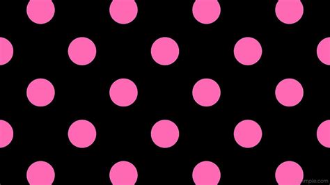 Pink And Black Polka Dot Background