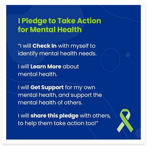 Take Action Pledge Take Action For Mental Health