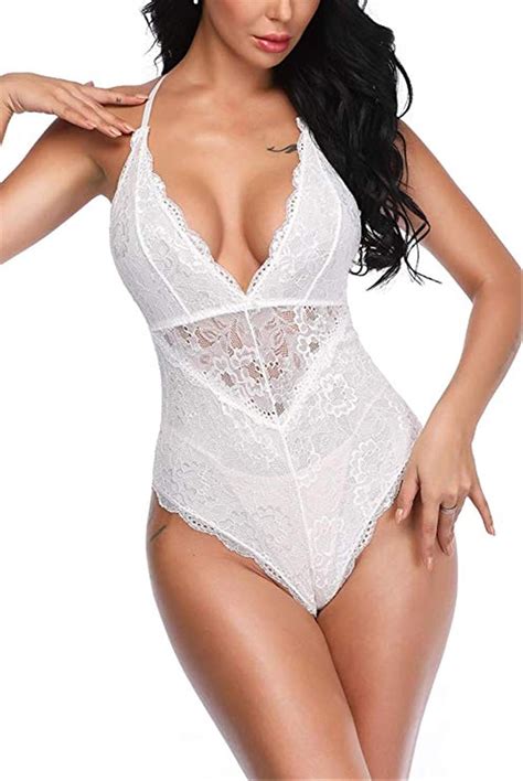 Body Donna Pizzo Lingerie Esotico Tuta Babydoll Lingerie Trasparenti